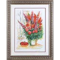 Marc Chagall, Bouquet with Bowl of Cherries, Offset Lithograph