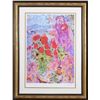 Image 1 : Marc Chagall, Red Bouquet with Lovers, Offset Lithograph