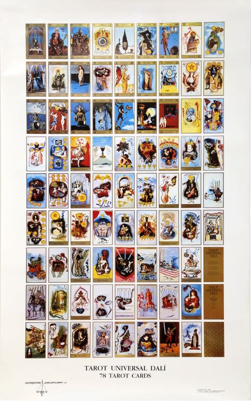 Salvador Dali, Tarot Cards, Poster