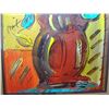 Image 2 : Peter Max, Flower Vase Version II, Acrylic Painting