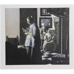 George Deem, Letter from Picasso, Lithograph