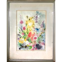 Barbara Vassilieff, Oriental Fanfare, Watercolor Painting