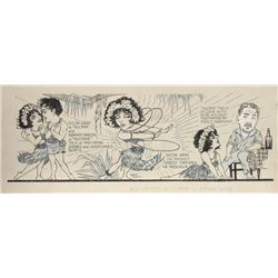 Harry Kraft, Gilda Gray as Aloma, Ink Drawing