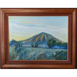 Mario Sauceda, Mountain Fields, Oil Painting