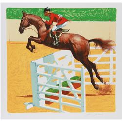 Jim Jonson, Over The Jump, Lithograph