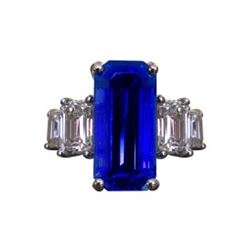 Drew Pietrafesa, Emerald Cut Tanzanite Ring