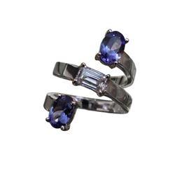 Drew Pietrafesa, Diamond and Tanzanite Snake Ring
