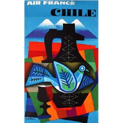 Jacques Nathan-Garamond, Air France Chile, Poster
