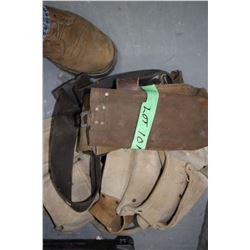 Carpenter Tool Belt & 2 Welding Rod Pouches