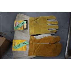 Pr of Welders Gloves & Pr of Welders Mitts