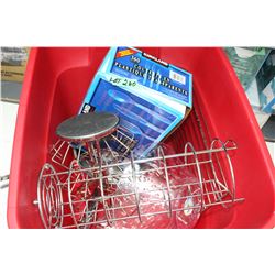 Red Tote and Various Kitchen Accessories