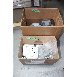 Box of Sq. Electrical Boxes & Box of Misc. Boxes