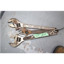 3 Crescent Wrenches