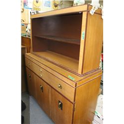 Small China Cabinet w/Topper & Lrg. Drwr in the Bottom