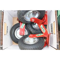 4 - 8" Pneumatic Wheels w/Mounts