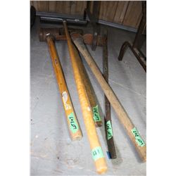 2 Sledge Hammers, Pick & a Pry Bar