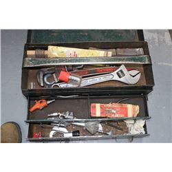 Metal Tool Box w/Tools