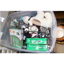 Tote full of Christmas Items