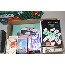 Box of Player Cards & a Card Shuffler