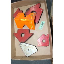 Flat w/5 Welders' Magnets & an Angle Level