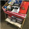 Image 2 : Work Stool Combo: Propane Torches, Bottles, Angle Grinder, Drill Bits, Makita Cordless Drill, etc