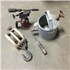 Image 1 : Watering Can, Pulley, Blow Torch
