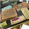 Image 1 : Twenty Grand Tobacco Tin, Cigar Boxes, Players Cig Tin, Sask Liquor Board Beer Coupon Book, Gasoline