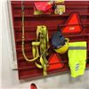 Image 1 : Safety Gear (Harness, Hard Hat, Triangles, Cones, Gloves, Harness, etc)
