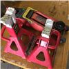 Image 1 : 2 Jack Stands & Floor Jack