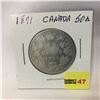 Image 1 : Canada Fifty Cent 1871