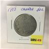 Image 1 : Canada Fifty Cent 1888