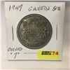 Image 1 : Canada Fifty Cent 1947 Curved