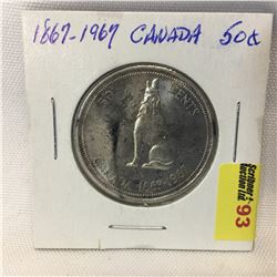 Canada Fifty Cent 1867-1967