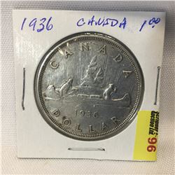 Canada Silver Dollar 1936