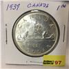Image 1 : Canada Silver Dollar 1937