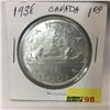 Image 1 : Canada Silver Dollar 1938