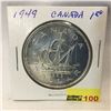Image 1 : Canada Silver Dollar 1949