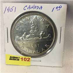 Canada Silver Dollar 1951