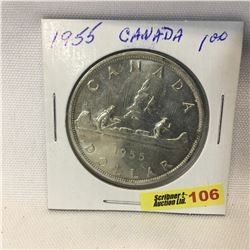 Canada Silver Dollar 1955