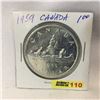 Image 1 : Canada Silver Dollar 1959