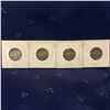 Image 2 : USA Five Cent - Set of 4: 1936; 1936; 1937; 1937