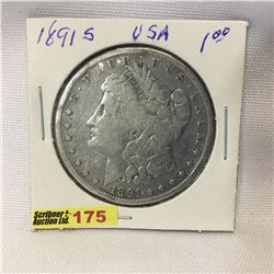 USA Morgan Dollar 1891S