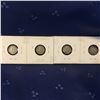 Image 2 : Great Britain 3 Pence - Set of 4: 1912; 1916; 1917; 1918