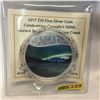 Image 1 : 2017 $10 Fine Silver Coin : Celebrating Canada's 150th "Aurora Borealis at McIntyre Creek"