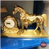 Image 1 : Brass Horse Clock