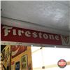 Image 2 : Double-Sided Tin Firestone Sign (4' x 1')
