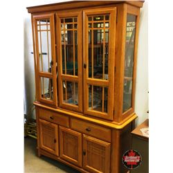 Light Up China Cabinet (Missing Glass Shelves)