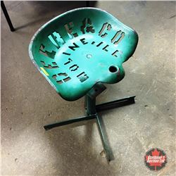 "Deere & Co Moline, ILL" Cast Iron Implement Seat (Modified to Stool)