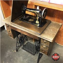 Singer Treadle Sewing Machine (S/N#JA363795) (JA=St. Johns, NFLD)