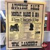 Image 2 : Pair of Vintage Auction Sale Posters